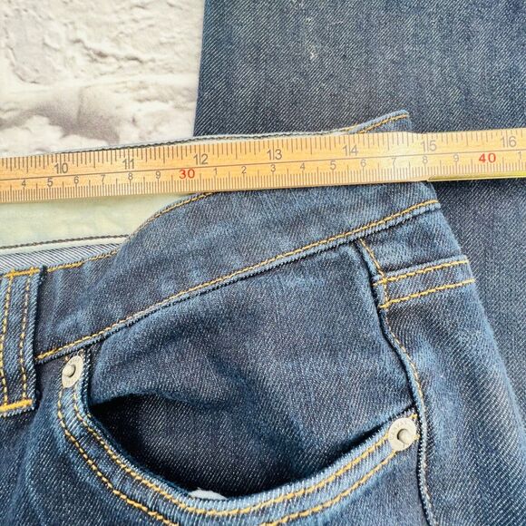 Lands End Jeans Womans 28 Blue Super Slim Fit Denim Dark Indigo - Picture 6 of 11